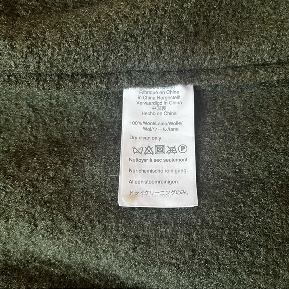 NWT J.Crew Daphne Topcoat in Green Italian Boiled Wool size 00 - Picture 11 of 12